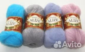 Мохер Ализе пряжа кидмохер кидроял Ангора