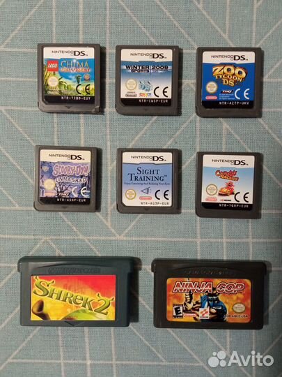 Nintendo DS Lite с играми