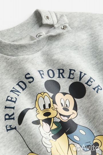 Спортивный костюм H&M Mickey Mouse, серый, синий