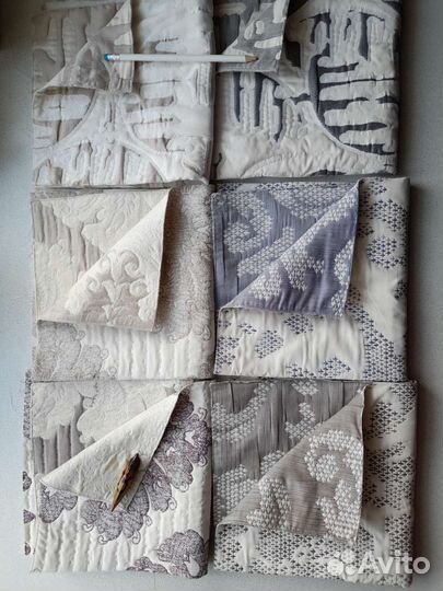 Отрезы лоскуты ткани лён хлопок для рукоделия