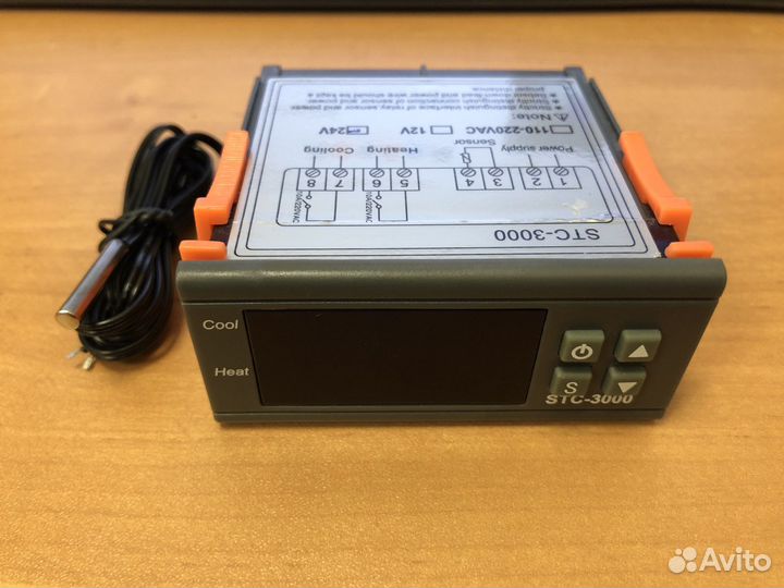 Контроллер температуры STC-1000, 24VDC+Блок питани