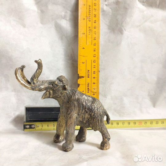 Бронзовая статуэтка мамонт. Литьё. 2024