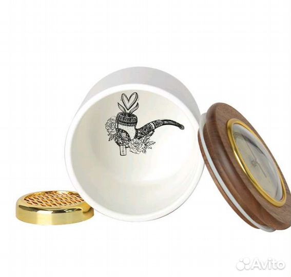 Керамическая банка для хранения табака