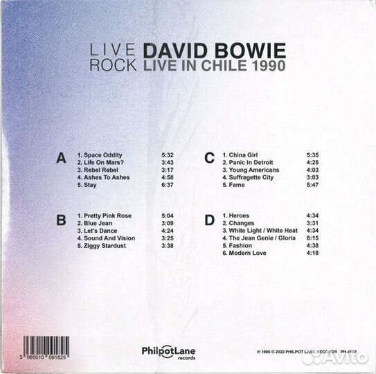 Виниловая пластинка bowie david - live IN chile 19