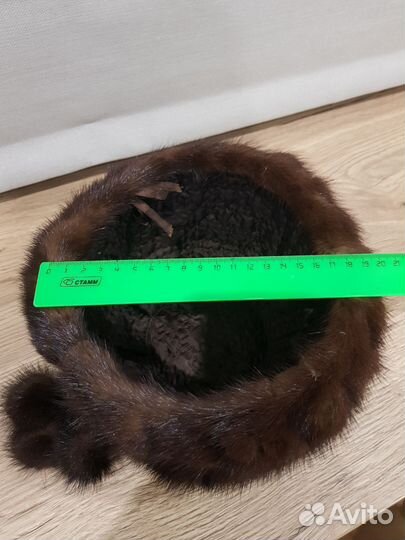 Шапка норковая женская бу