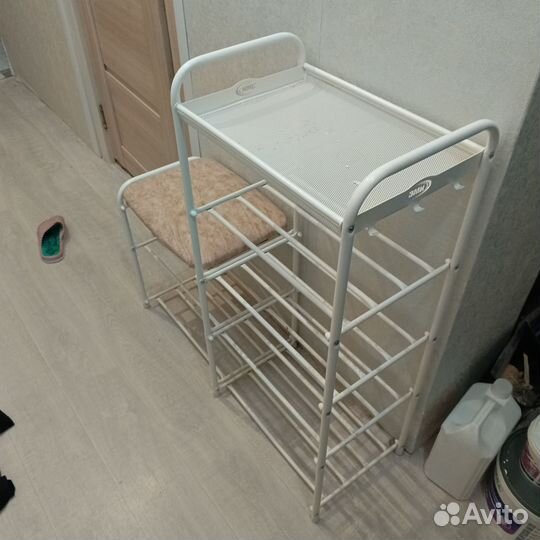 Обувница в прихожую с сиденьем
