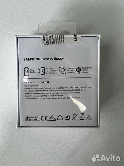 Bluetooth гарнитура Samsung Galaxy Buds+ SM-R175