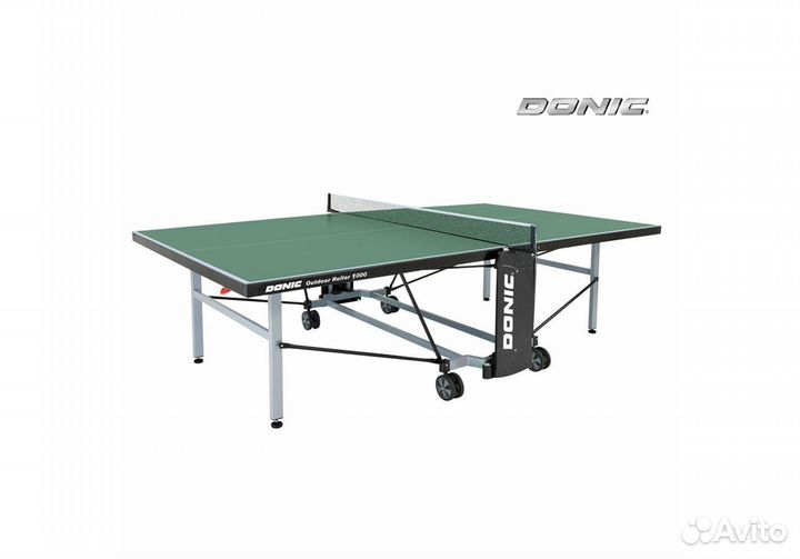 Теннисный стол Donic Outdoor Roller 1000, зелёный