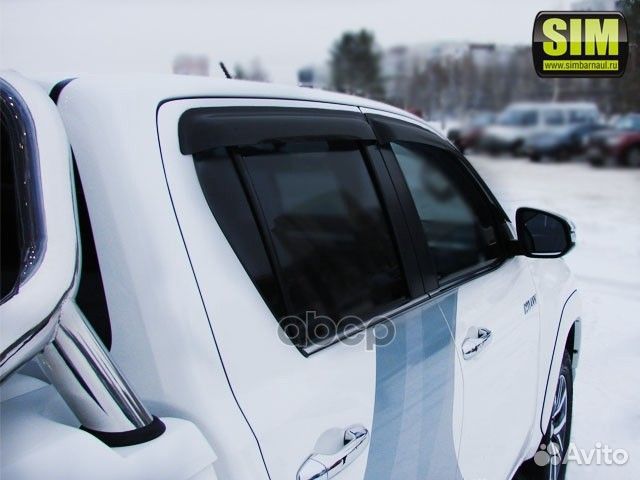 Дефлекторы боковых окон для Toyota Hilux (2015