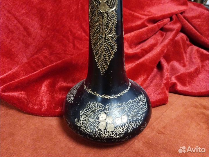 Ваза Индия латунь 34 см 70е годы