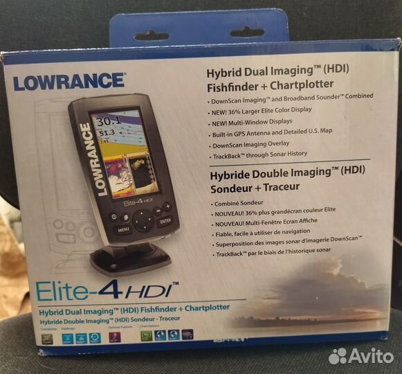 Эхолот Картплоттер Lowrance Elite 4 HDI