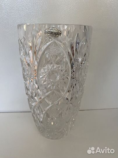 Хрустальная ваза чехия