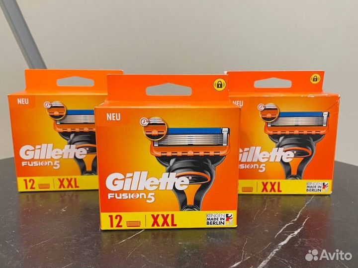 Сменные кассеты Gillette Fusion 5 оригинал