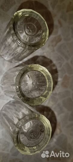 Стеклянные стопки СССР 100 гр., клеймо