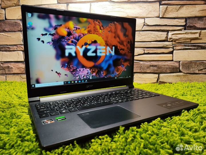 Мощный Тонкий Acer Ryzen 5 3550 16Gb Vega8+GTX1650