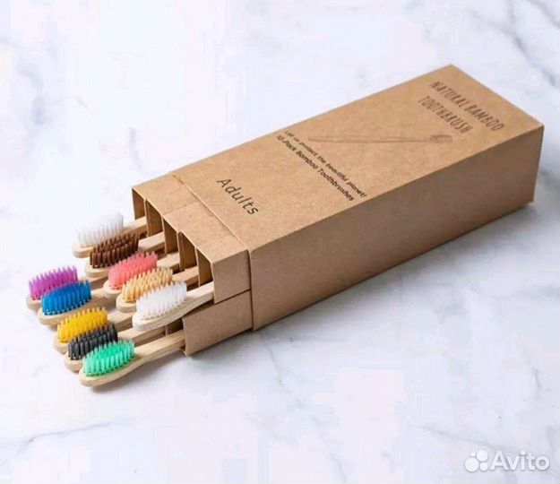 Детская бамбуковая зубная щетка