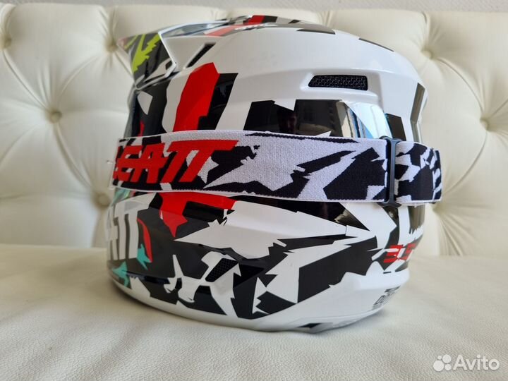 Эндуро Шлем Leatt Moto 3.5 Helmet Zebra 2023