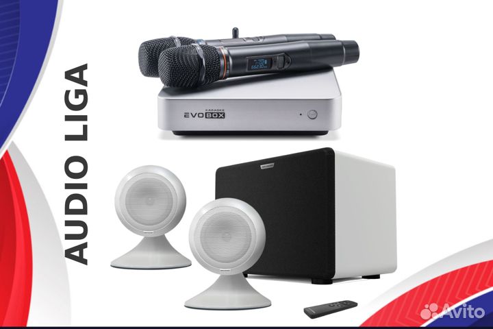 Комплект караоке Evobox Plus c акустикой