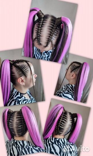 Цветные косы, брейды, вышивка, узоры