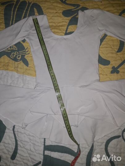 Купальник гимнастический белый 110