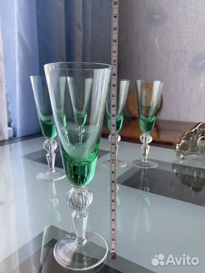 Цветное стекло, хрусталь. Фужеры