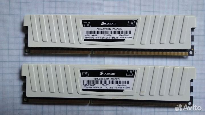 Оперативная память Corsair Vengeance LP 8 гб