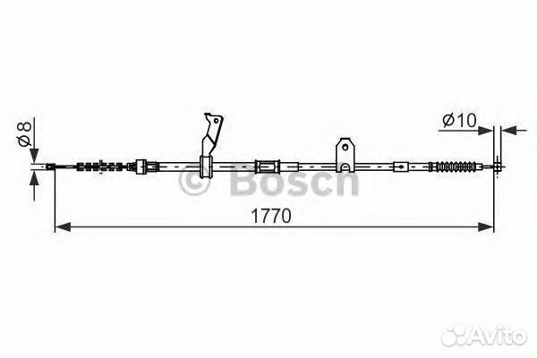 Трос ручника левый правый Bosch, 1987482300