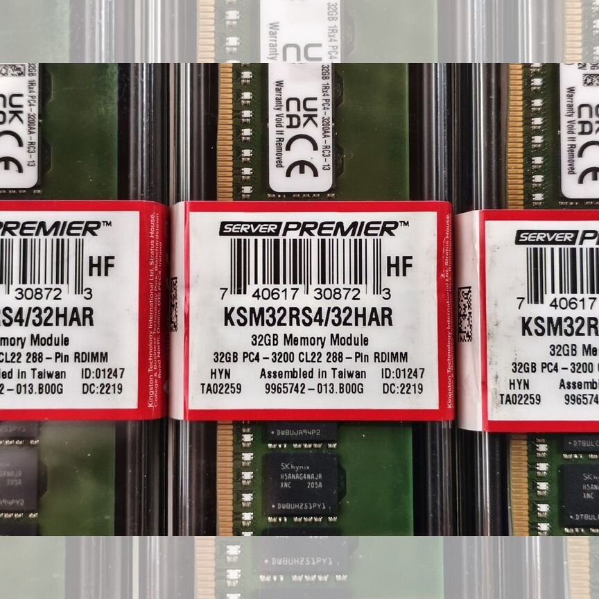 32 Gb 3200 Mhz 1rx4 Rdimm Kingston Har, Склад 4 Шт