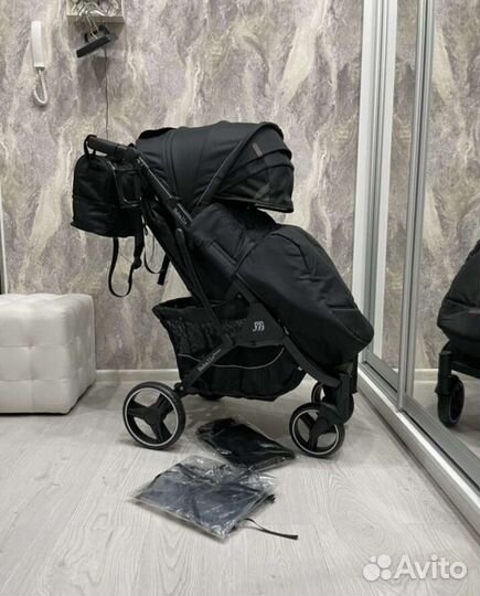 Коляска Baballo 2023 Новая (Black Стиль)