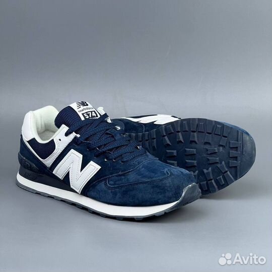 Синие кроссовки New Balance 574