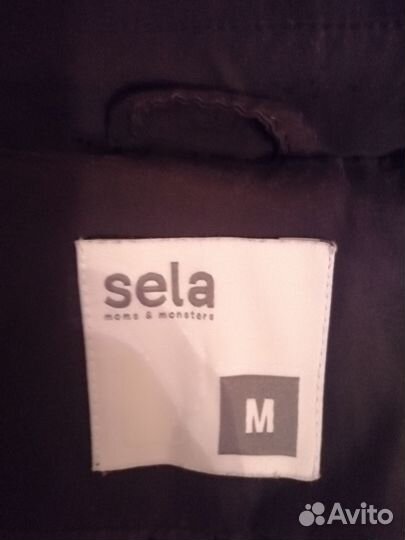 Тренч черный в отличном состоянии утепленный