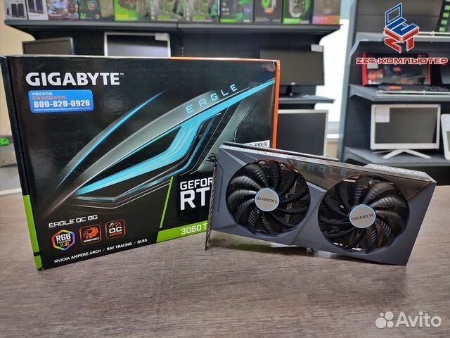 Видеокарта Gigabyte Eagle GeForce RTX 3060 Ti 8Gb