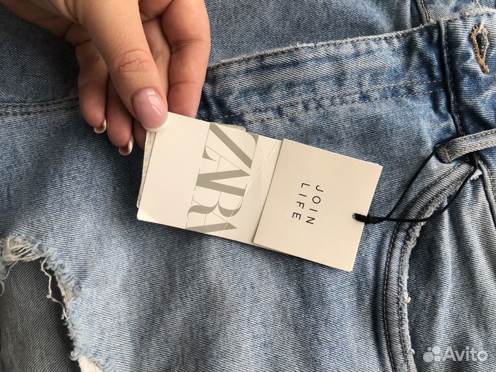 Джинсовые шорты zara