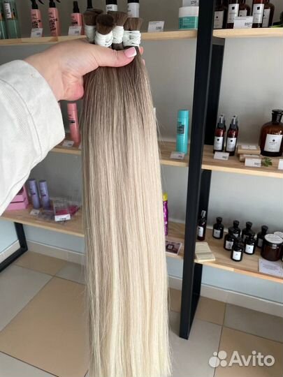 Волосы для наращивания омбре 60, 70 см