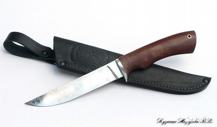 Нож Кардинал 2 D2 коричневый граб