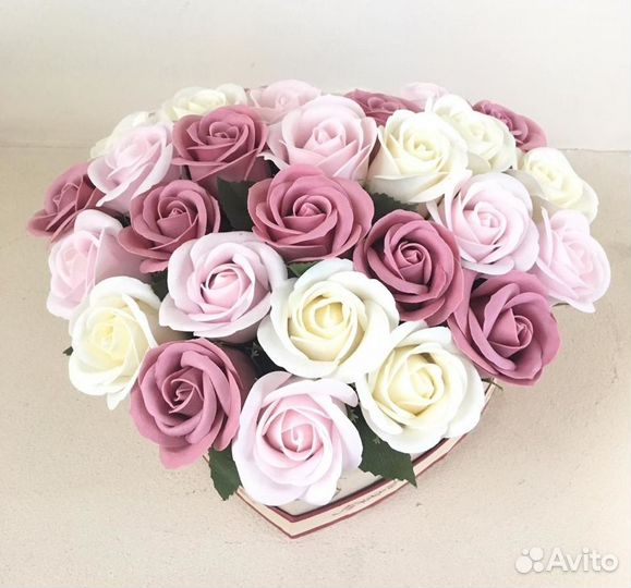 Букет из мыльных роз (11штук,27штук,51штука,101 шт