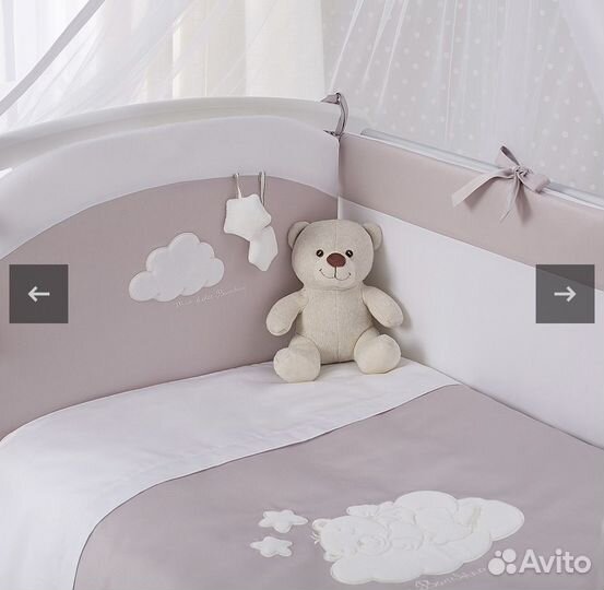 Бортики в детскую кроватку и пододеяльник Perina