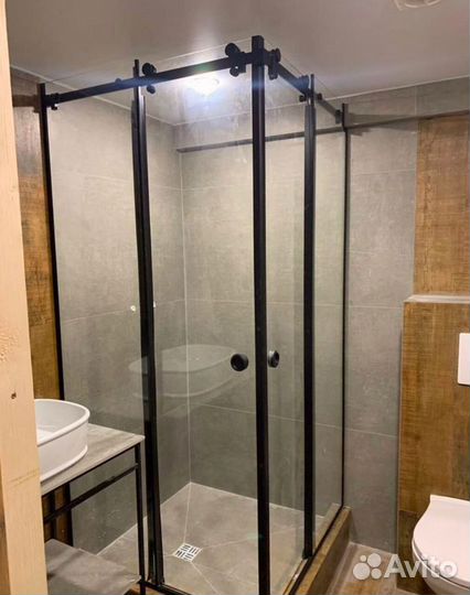 Душевые стеклянные перегородки с гарантией