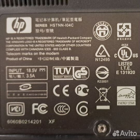 Ноутбук HP hstnn-I04C