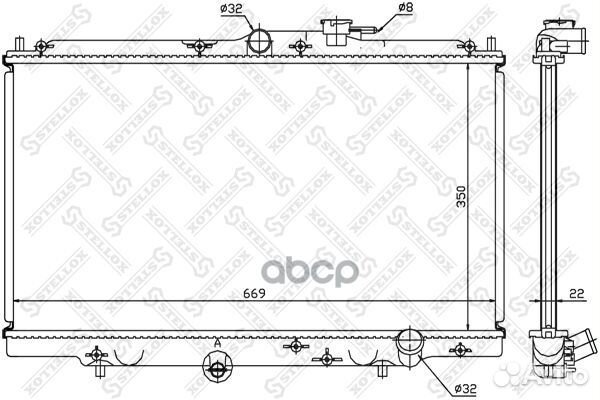 10-25215-SX радиатор системы охлаждения Honda