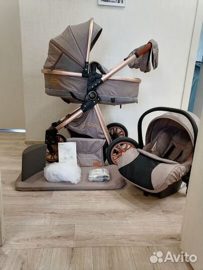 Коляска 3в1 Luxmom (лёгкая)