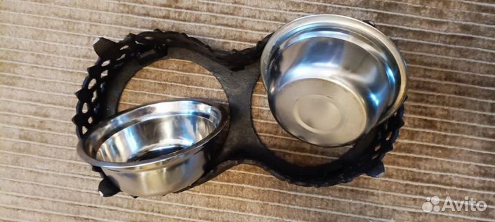 Кормушка и Поилка для собак чугунная