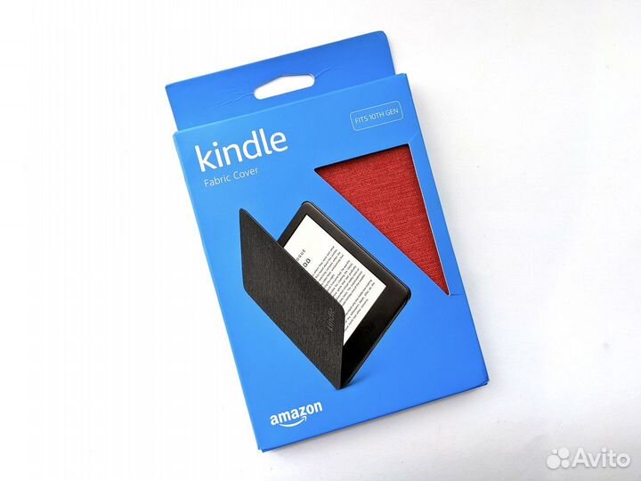 Чехол обложка Kindle 10 2019 Fabric красный Red