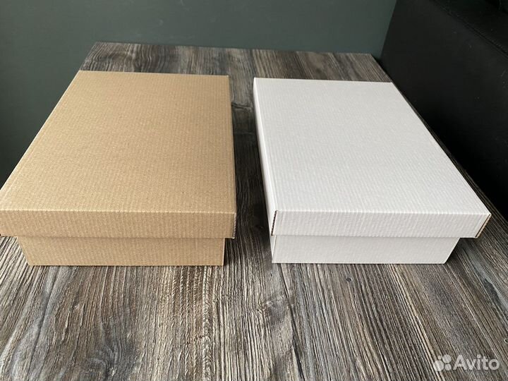 Крафт коробки подарочные, самосборные