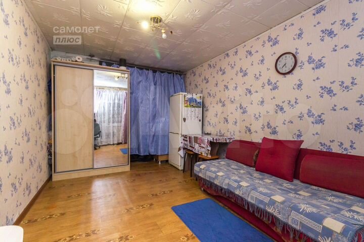 Комната 17,1 м² в 1-к., 2/5 эт.