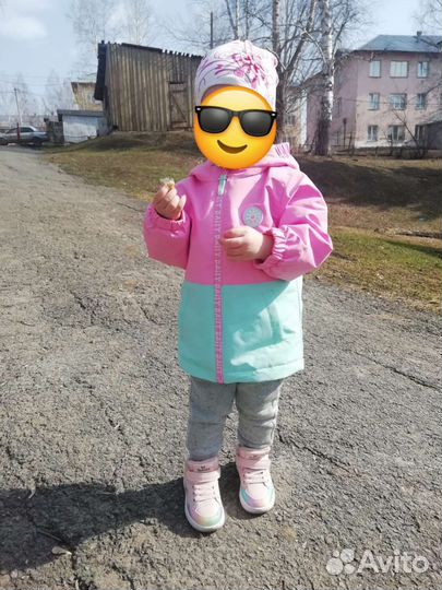 Куртка весенняя для девочки 80 комплект