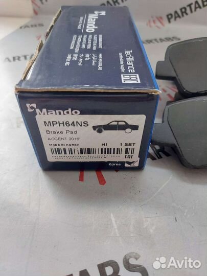 Колодки передние solaris, i30, RIO, ceed, cerato