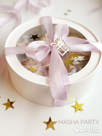 Упаковка круглая для зефира, пряников, шоколада