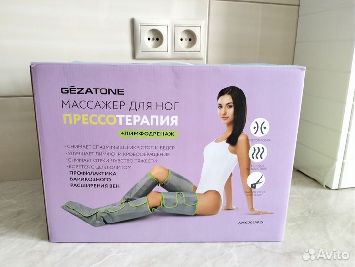 Массажёр для ног gezatone прессотерапия