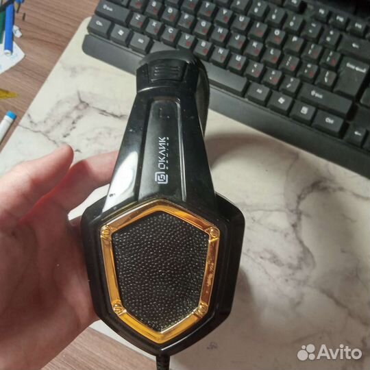 Наушники проводные оклик с микрофоном